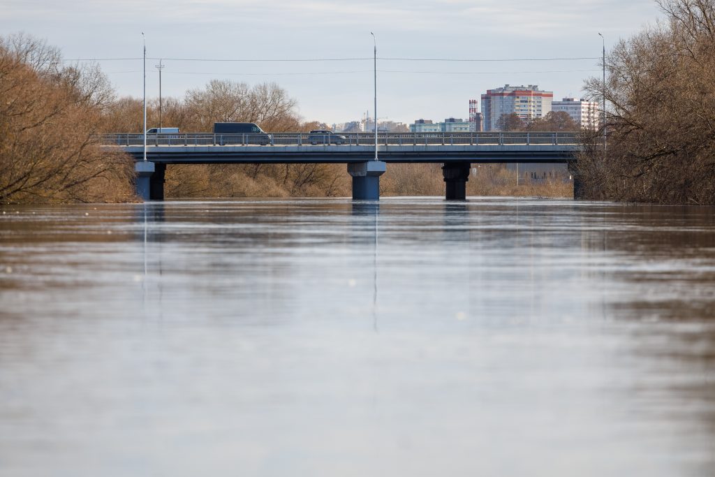 Уровень воды в Брянске поднялся. Мост через Десну